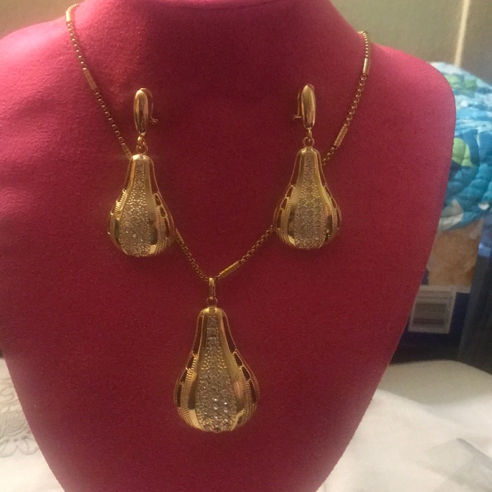 14 k coated with 18 k gold nice set